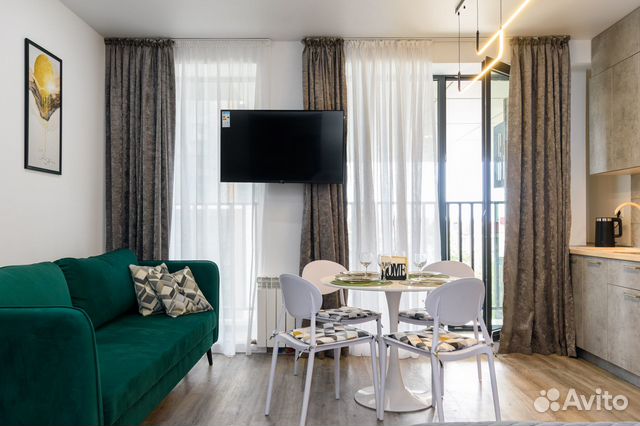 

Квартира-студия, 35 м², 2 кровати