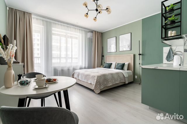 

Квартира-студия, 28 м², 1 кровать