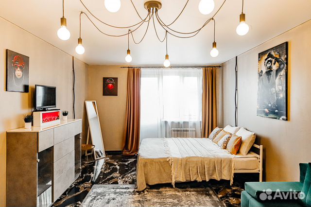 

1-к. квартира, 44 м², 2 кровати