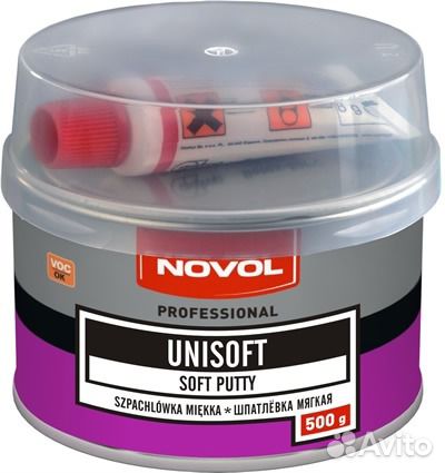 Шпатлевка мягкая Novol Unisoft (500 г)
