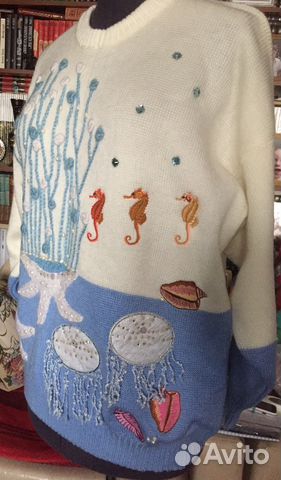 Джемпер ручной работы с вышивкой Джемпер ручной работы с вышивкой
