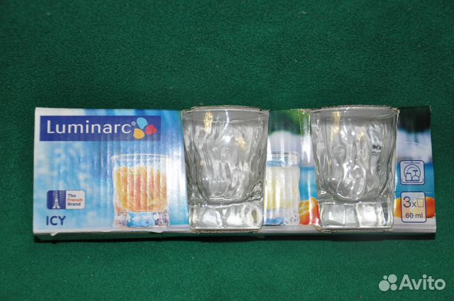 Набор стопок Айси Luminarc, 60мл, 3 шт.Новый Набор стопок Айси Luminarc, 60мл, 3 шт.Новый