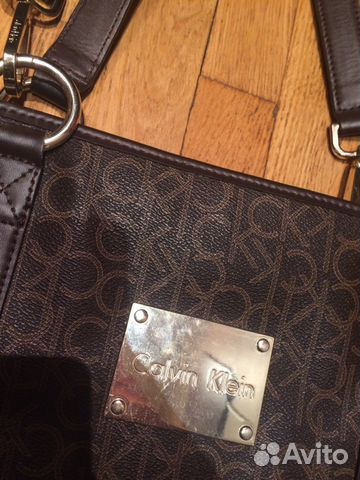 Кожаная сумка Calvin Klein