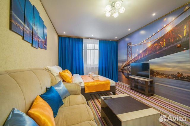 

1-к. квартира, 49 м², 2 кровати