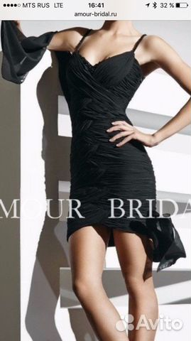 Платье чёрное, вечернее, Amur Bridal 44р Платье чёрное, вечернее, Amur Bridal 44р