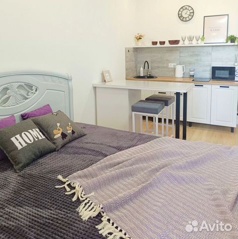 

Квартира-студия, 30 м², 2 кровати
