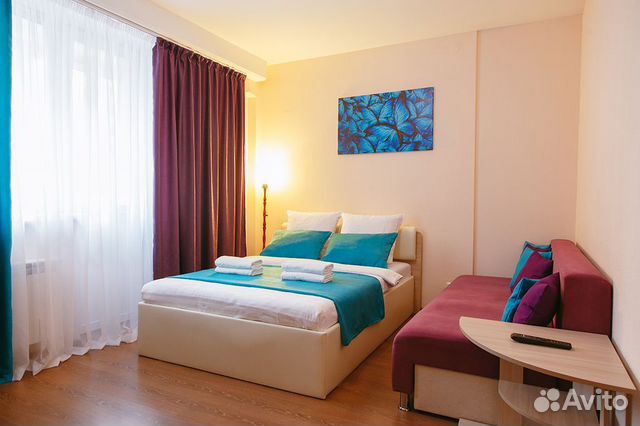 

1-к. квартира, 54 м², 3 кровати