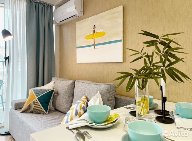 

Квартира-студия, 29 м², 2 кровати