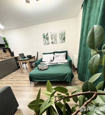 

Квартира-студия, 25 м², 2 кровати