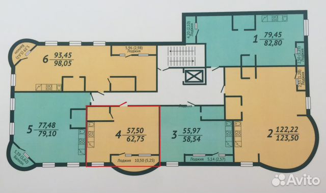 2-к квартира, 63.2 м², 2/9 эт. 2-к квартира, 63.2 м², 2/9 эт.