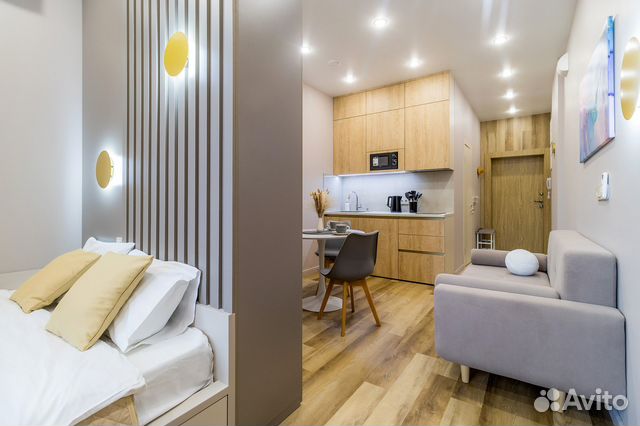 

Квартира-студия, 25 м², 2 кровати