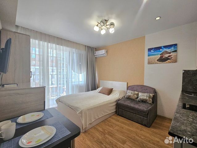 

Квартира-студия, 24 м², 2 кровати