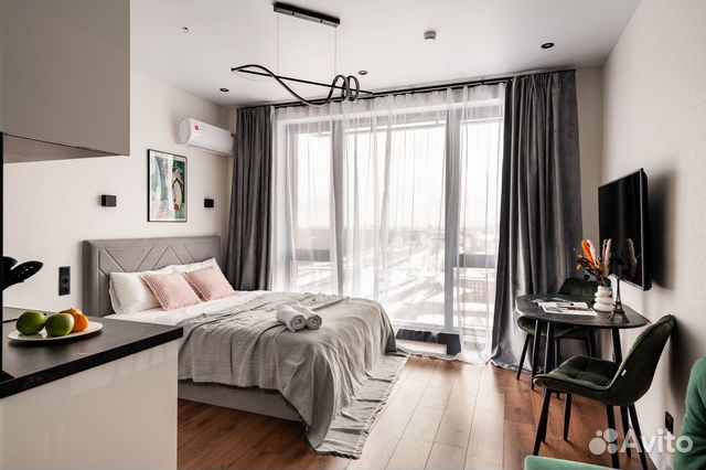

Квартира-студия, 30 м², 3 кровати