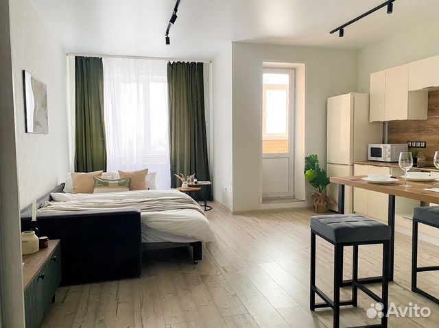 

Квартира-студия, 32 м², 1 кровать