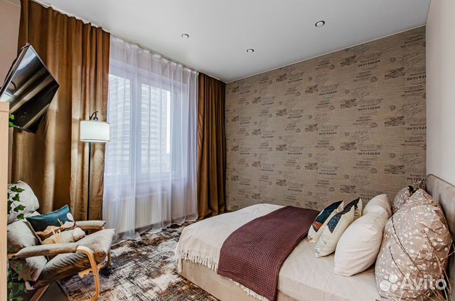 

1-к. квартира, 41 м², 2 кровати