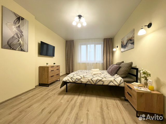 

1-к. квартира, 44 м², 2 кровати