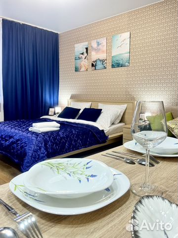 

Квартира-студия, 29 м², 2 кровати