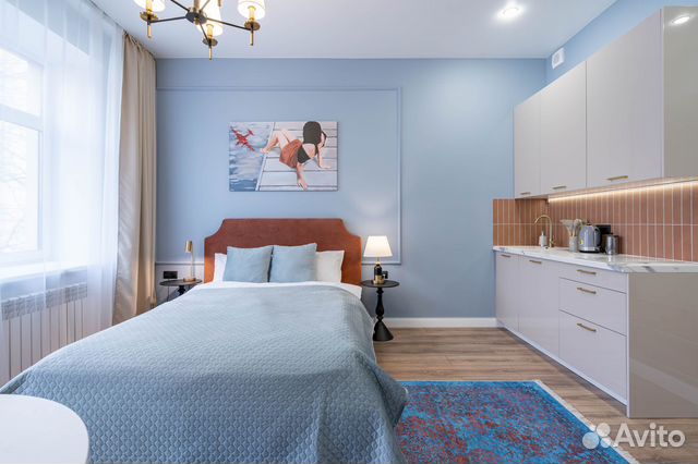 

Квартира-студия, 28 м², 2 кровати