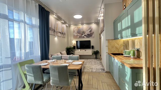 

1-к. квартира в апарт-отеле, 55 м², 3 кровати