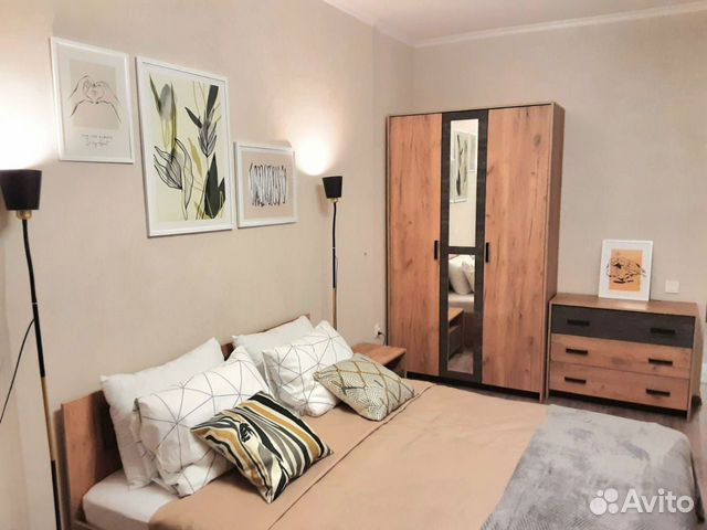 

1-к. квартира, 42 м², 2 кровати