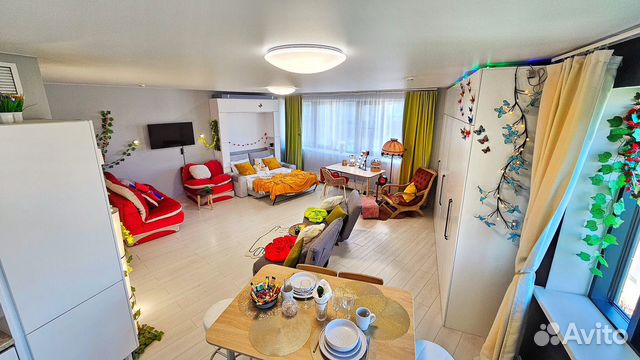 

Квартира-студия, 56 м², 5 кроватей