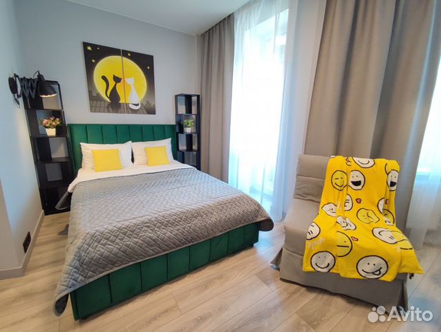 

Квартира-студия, 32 м², 2 кровати