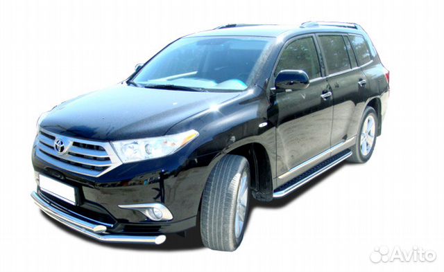 Защита одинарная передняя Toyota Highlander радиус Защита одинарная передняя Toyota Highlander радиус