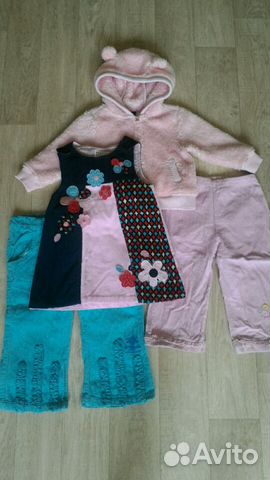 Пакет одежды на девочку р. 80-86