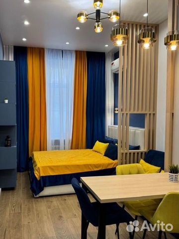 

Квартира-студия, 28 м², 2 кровати