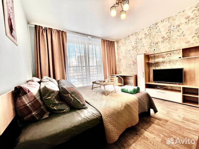 

1-к. квартира, 45 м², 3 кровати