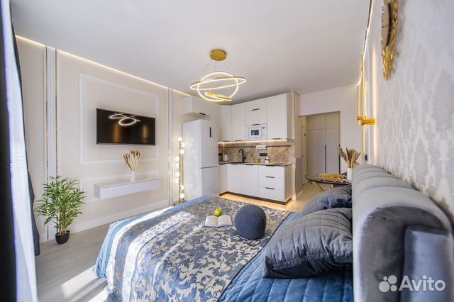 

Квартира-студия, 28 м², 4 кровати