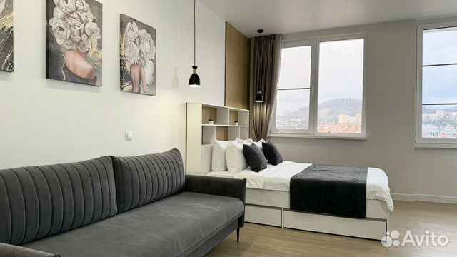 

Квартира-студия, 42 м², 2 кровати