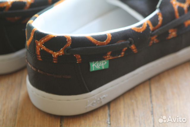 Кеды, лоферы Keep shoes черные (новые)