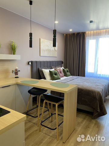 

Квартира-студия, 27 м², 1 кровать