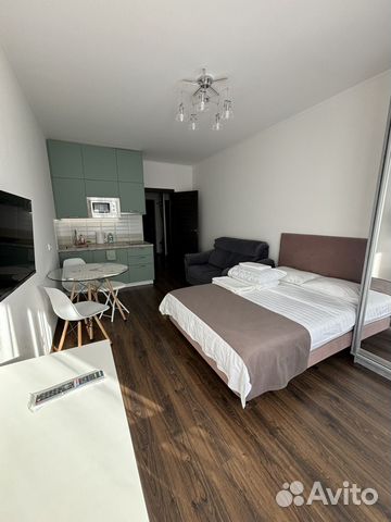 

Квартира-студия, 30 м², 2 кровати