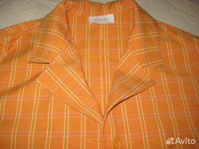 Милая льняная блуза-жакет Etam Голландия р. 46-48 Милая льняная блуза-жакет Etam Голландия р. 46-48