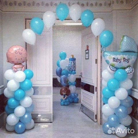 Воздушные шары на выписку