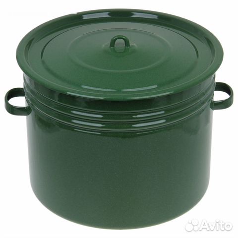 Эмалированные баки, кастрюли, ведра, тазы