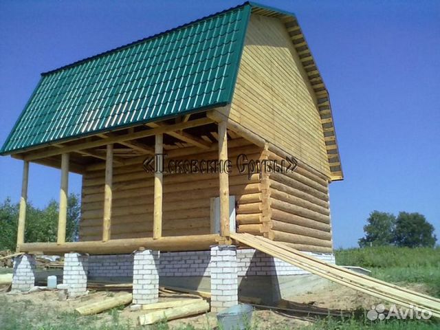Сруб 6х5+2. Ломаная крыша. Рубка Сруб 6х5+2. Ломаная крыша. Рубка