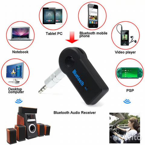 Универсальный 3.5 мм Car Bluetooth Music Reciver