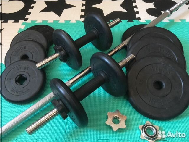 Гантели и штанга 49 кг