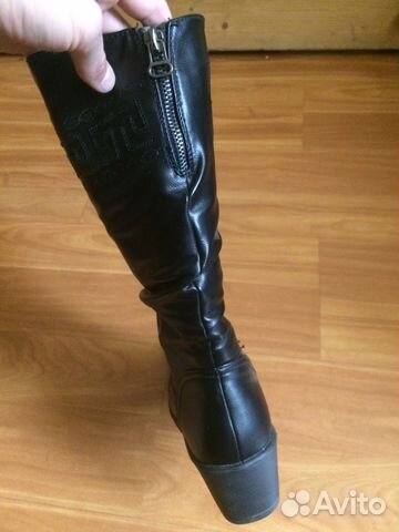 Сапоги на зиму кожаные