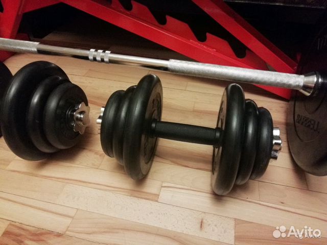 Штанга с гантелями 88кг Штанга с гантелями 88кг