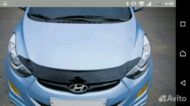 Дефлекторы окон (ветровики) на Hyundai Elantra MD