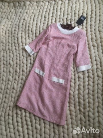 Розовое платье 1001 dress в стиле Шанель