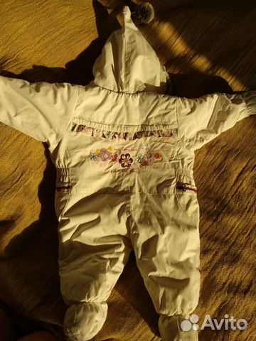 Зимний комбинезон красивый Deux par deux 74 см