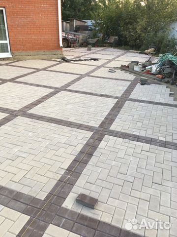 Укладка тротуарной плитки