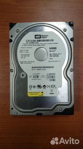 Жесткий диск Western Digital WD800BB IDE, гарантия