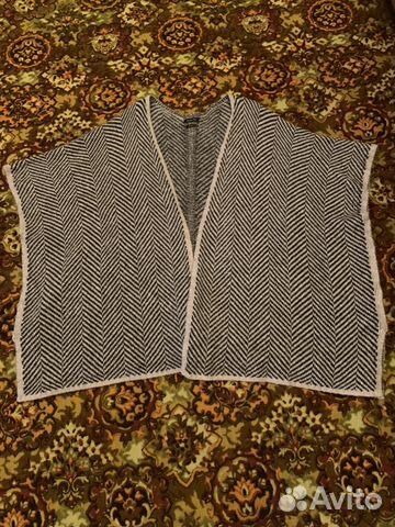 Пончо-накидка шерсть/мохер новая