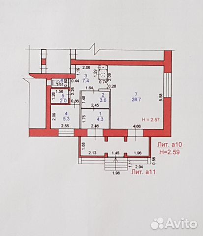Помещение свободного назначения, 50 м²